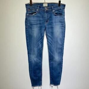 Hudson Womens Crop Krista Denim Blue Jeans Size‎ W 26